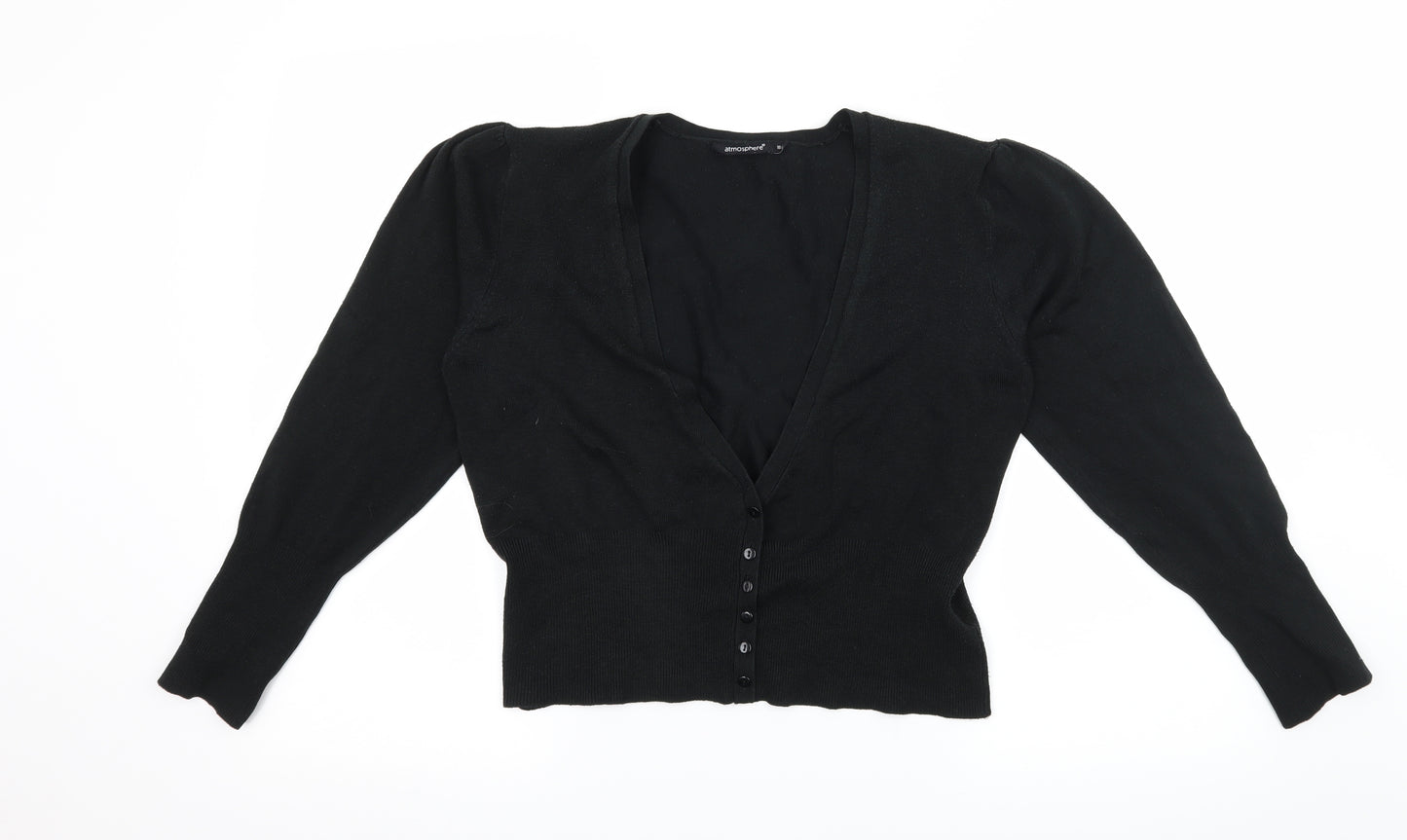 Atmosphere Womens Black  Knit Cardigan Jumper Size 18