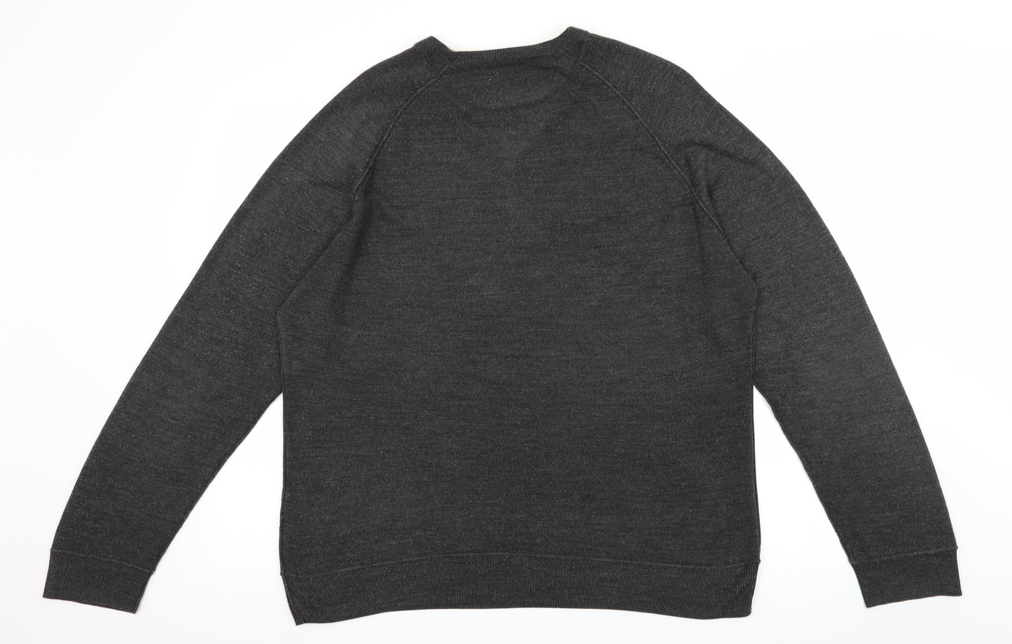 Burton Mens Grey  Knit Pullover Jumper Size L