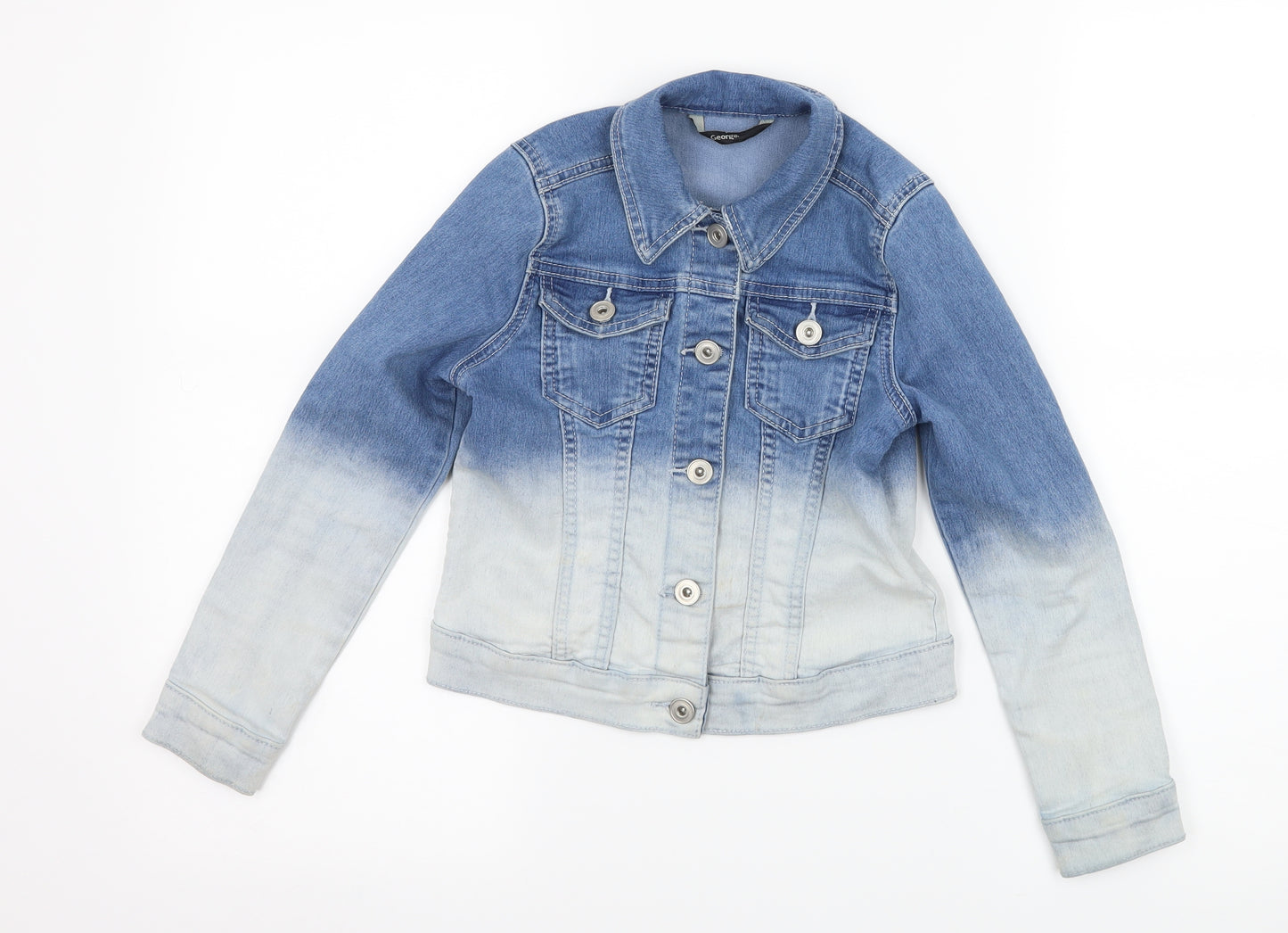 George Girls Blue  Denim Jacket  Size 7-8 Years