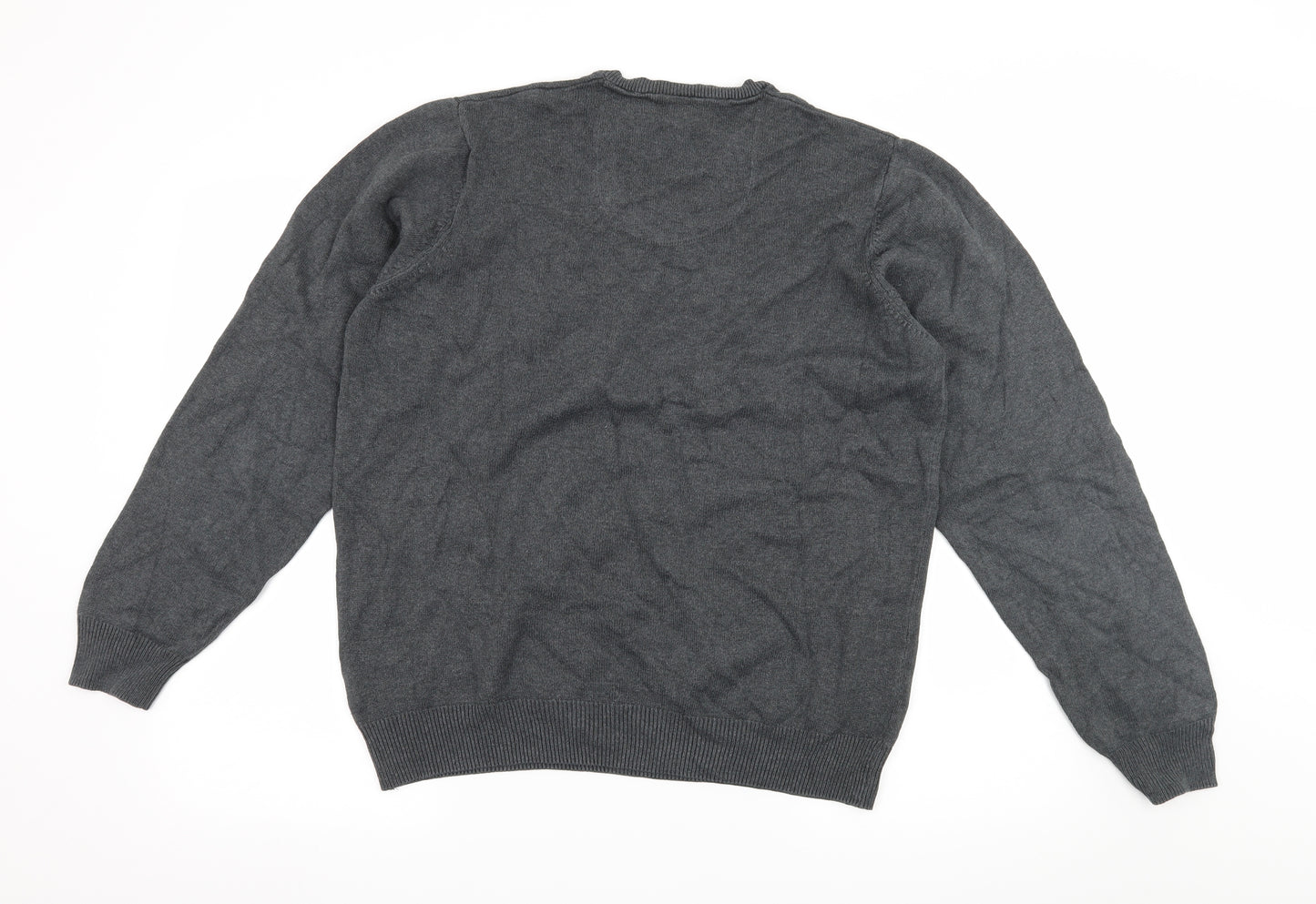 Marks and Spencer Mens Grey  Knit Pullover Jumper Size M