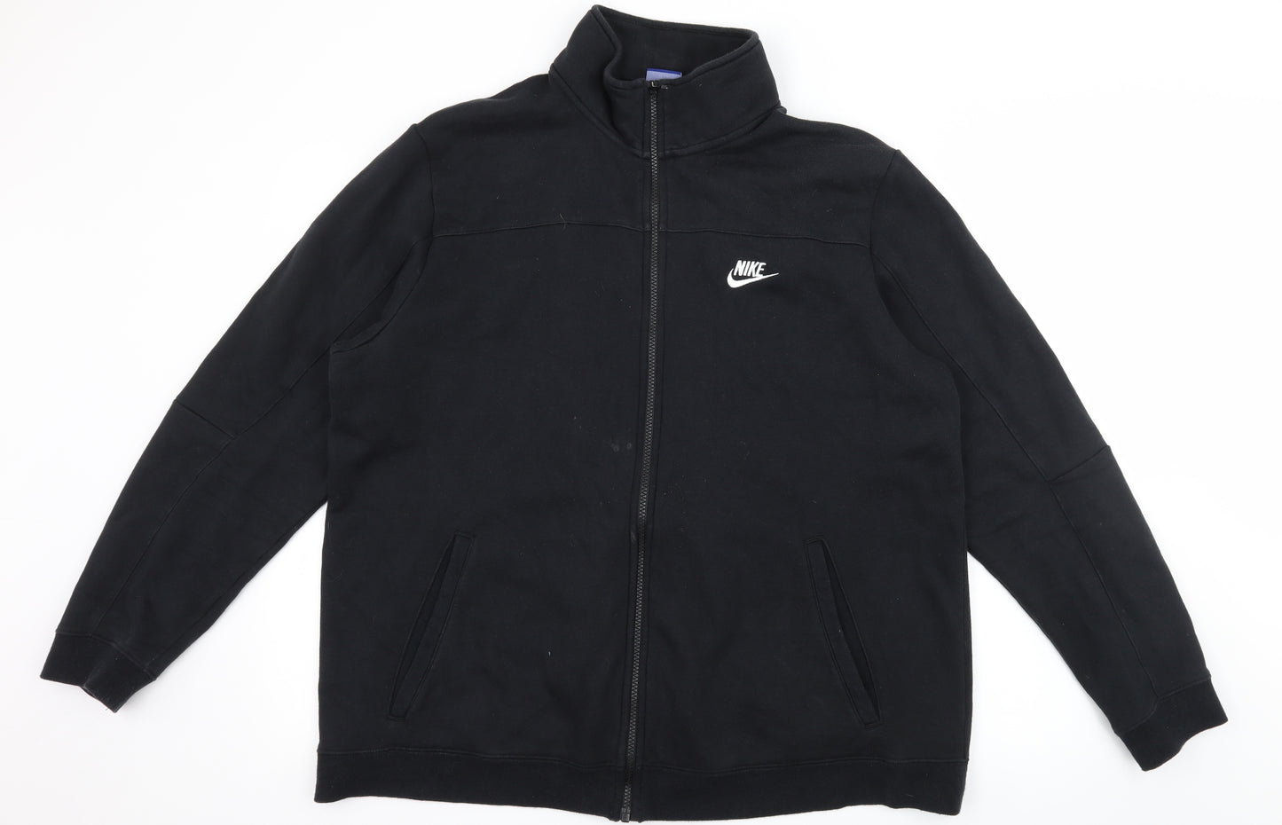 Nike Mens Black  Jersey Full Zip Sweatshirt Size XL