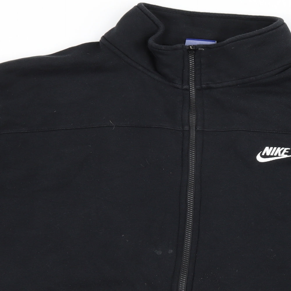 Nike Mens Black  Jersey Full Zip Sweatshirt Size XL