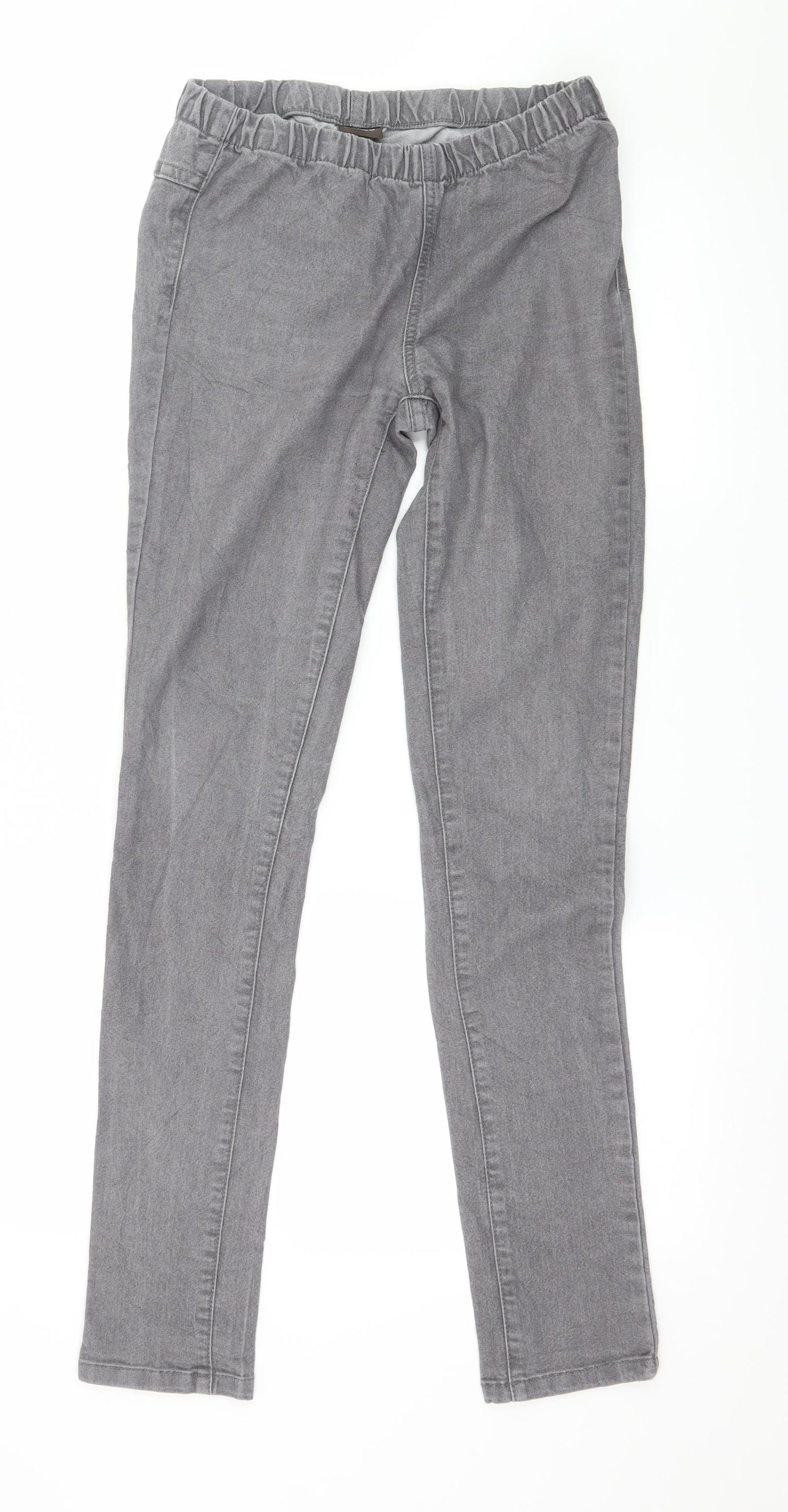 Pieces Womens Grey  Denim Jegging Jeans Size 30 in L30 in