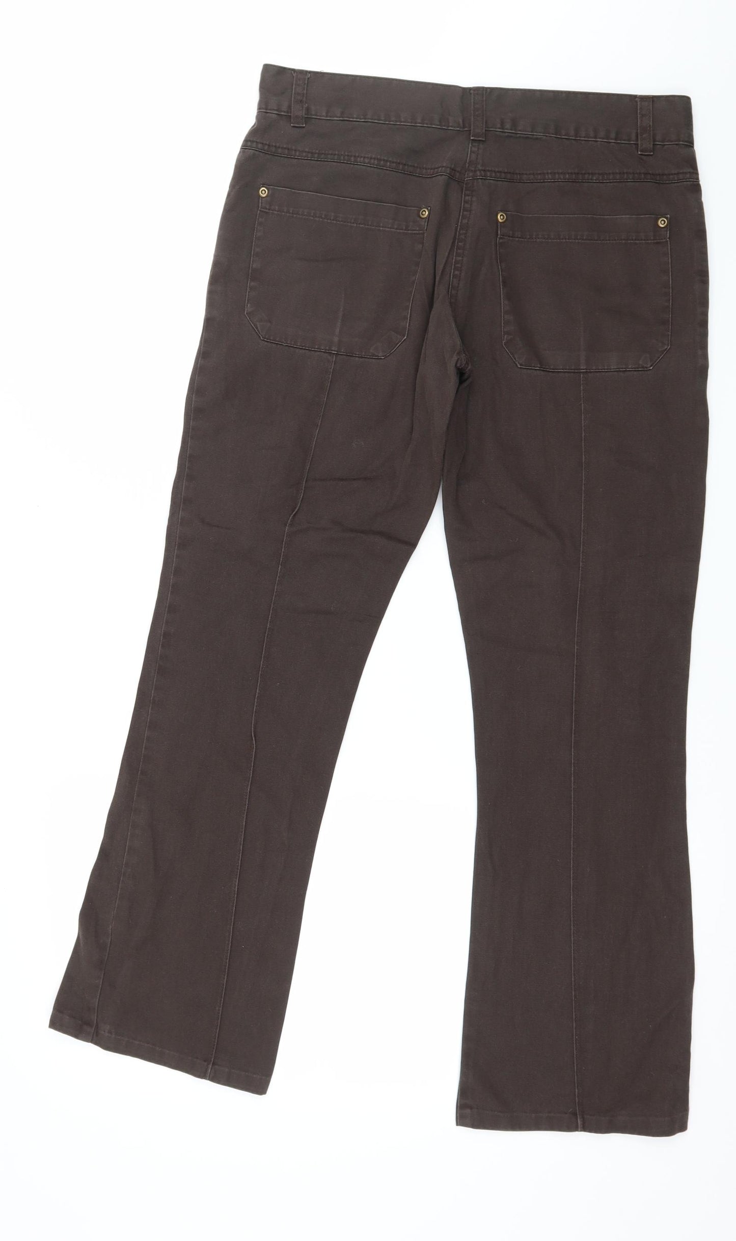 Ethel Austin Womens Brown   Trousers  Size 10 L28 in