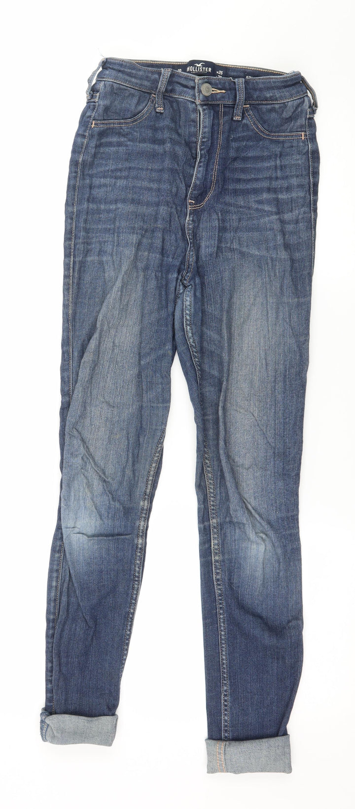Hollister Womens Blue Denim Skinny Jeans Size 25 in L28 in