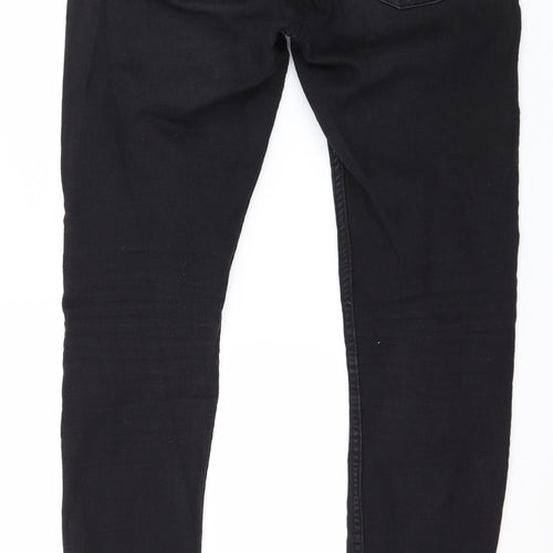 COLLUSION Womens Black  Denim Skinny Jeans Size 34 in L33 in