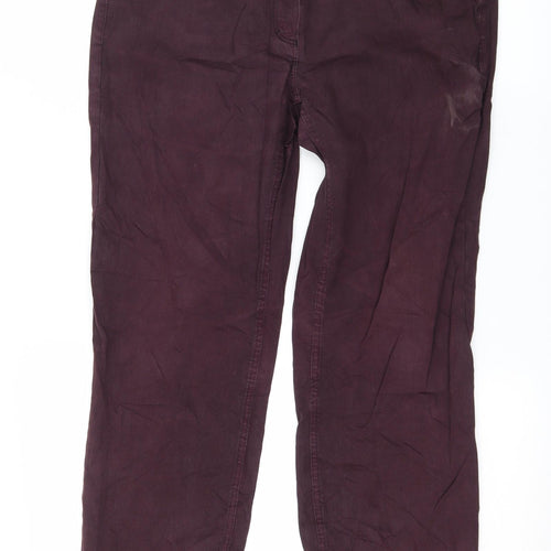 Pterworn Womens Purple  Denim Straight Jeans Size 14 L27 in