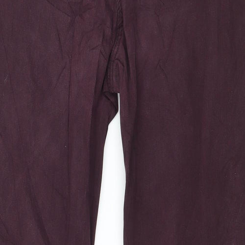 Pterworn Womens Purple  Denim Straight Jeans Size 14 L27 in
