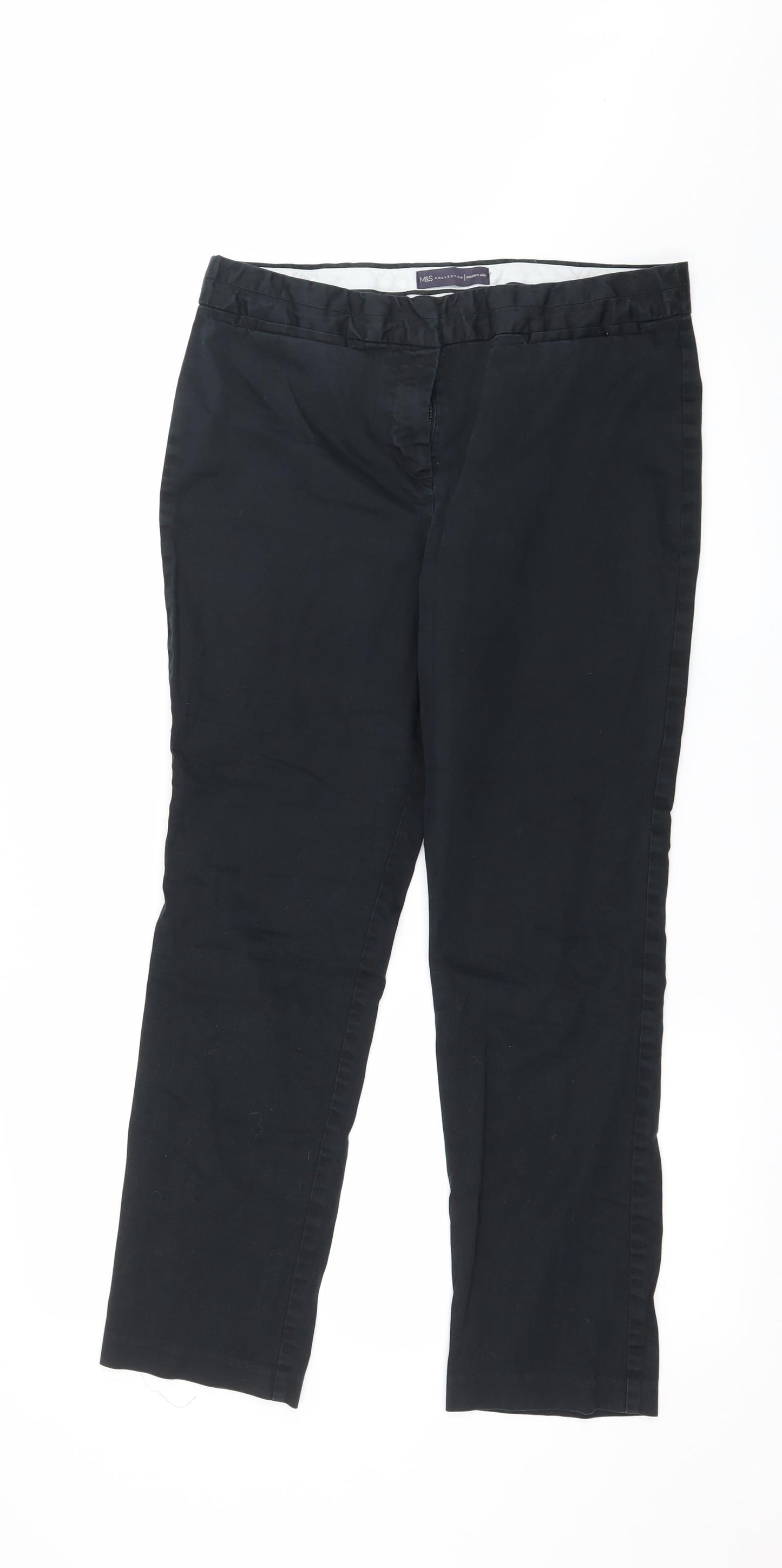 Marks and Spencer Womens Black   Trousers  Size 12 L27 in