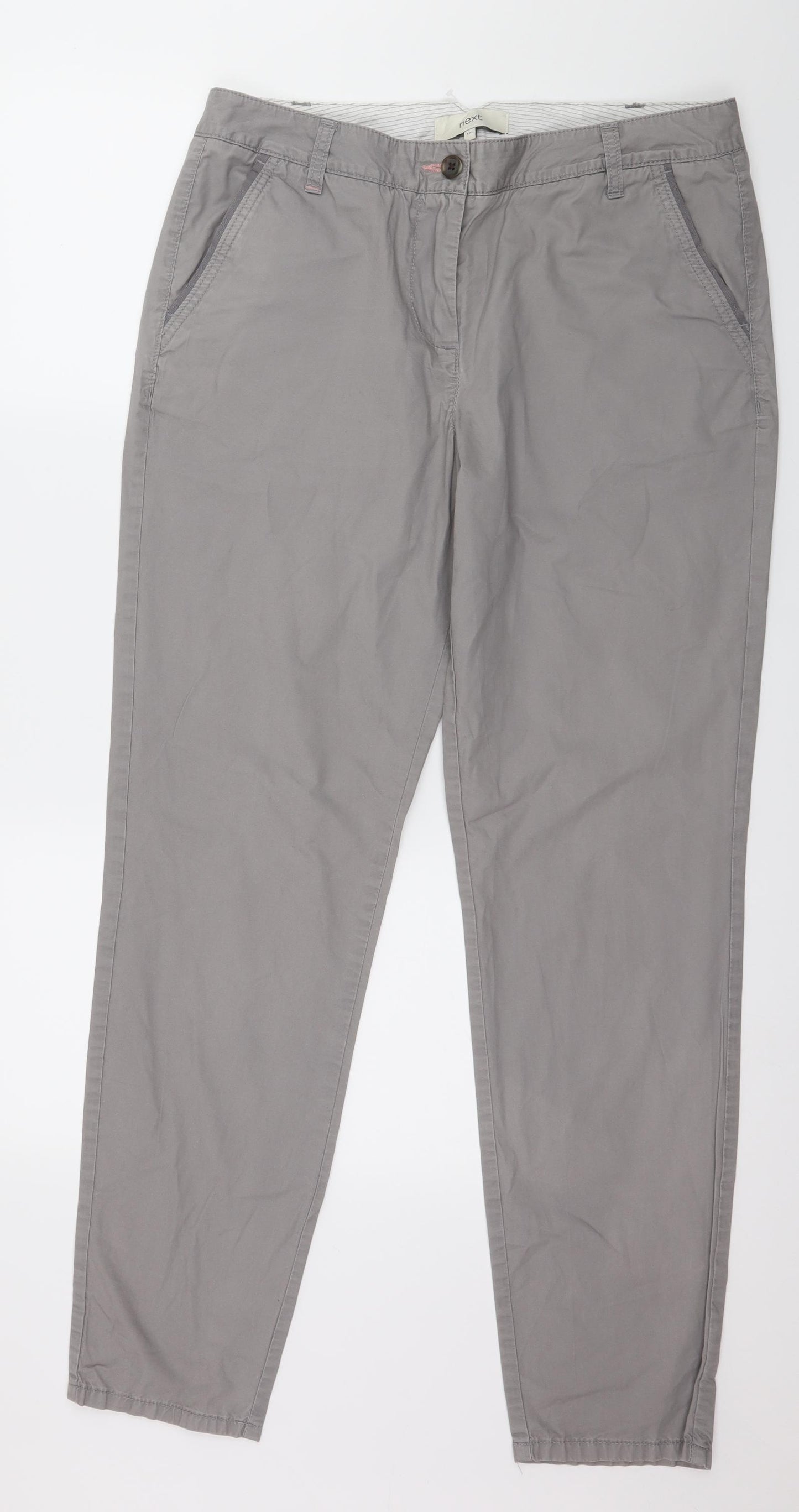 NEXT Womens Grey   Trousers  Size 12 L31 in
