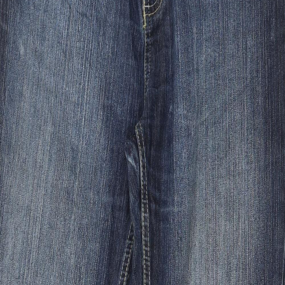 Yessica Womens Blue  Denim Straight Jeans Size 12 L29 in
