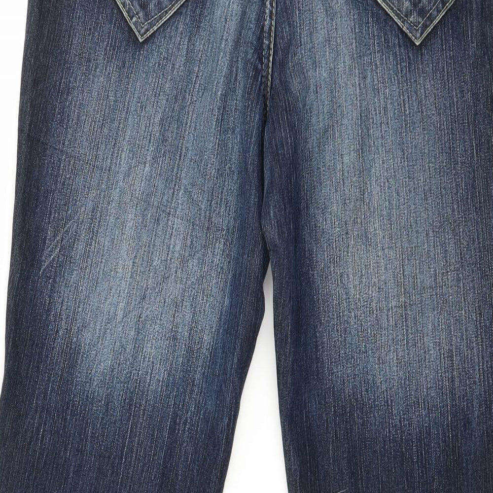 Yessica Womens Blue  Denim Straight Jeans Size 12 L29 in
