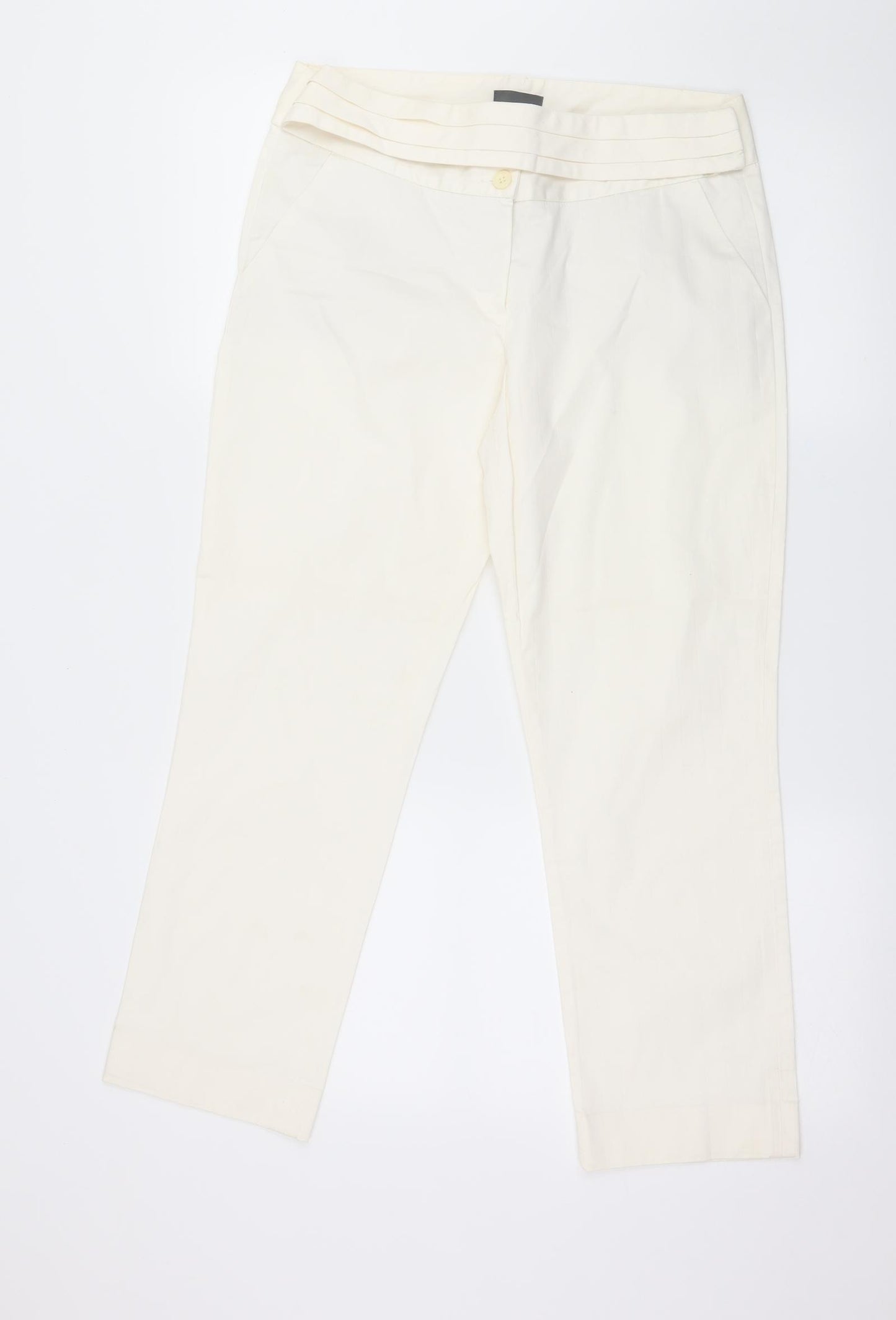 Mexx Womens Ivory   Trousers  Size 12 L26 in