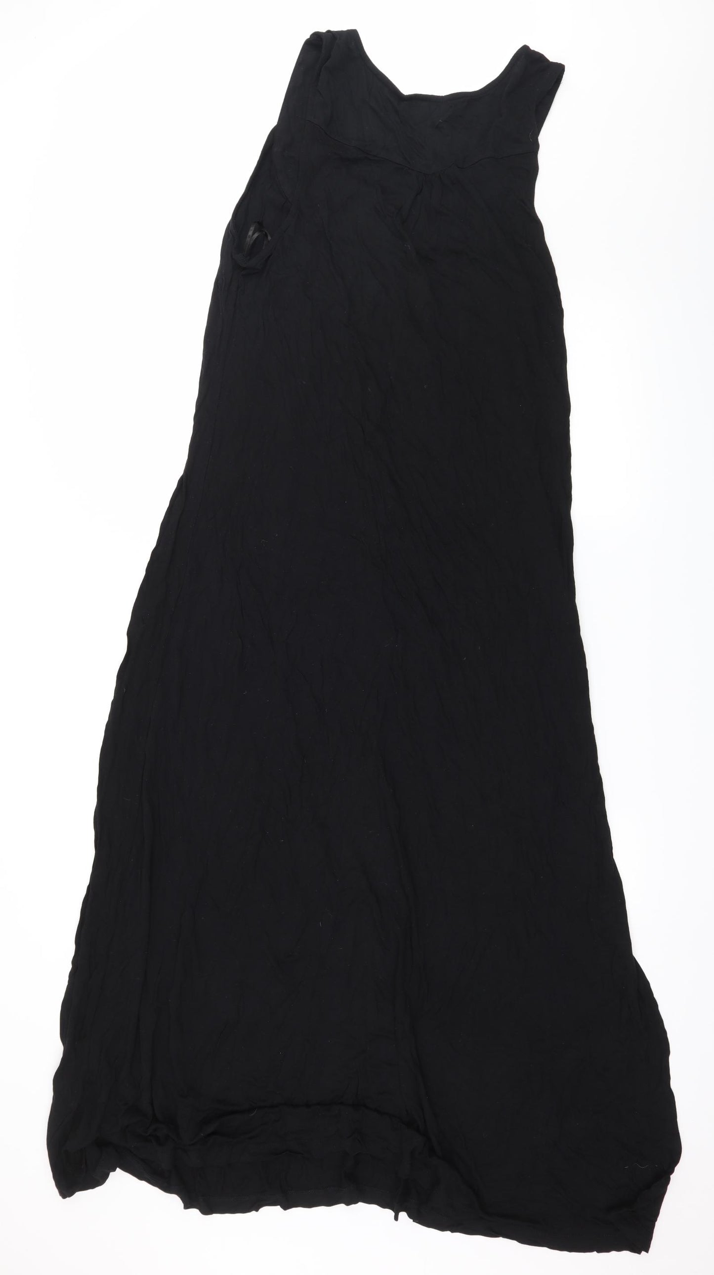 George Womens Black  Jersey Maxi  Size 18  - Embelished Neckline