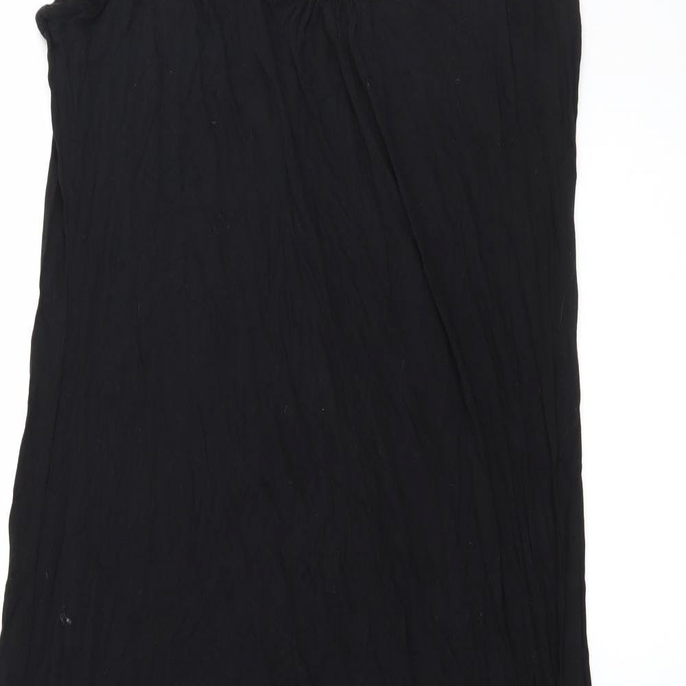 George Womens Black  Jersey Maxi  Size 18  - Embelished Neckline