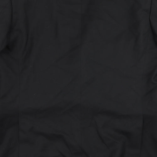 Dehavilland Mens Black Striped  Jacket Suit Jacket Size L