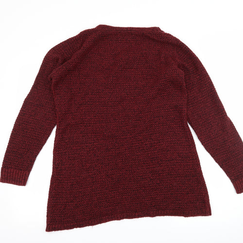 George Womens Red  Knit Pullover Jumper Size 14