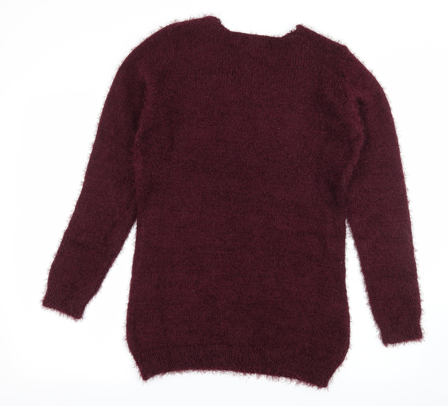 Studio Womens Purple  Knit Pullover Jumper Size 8