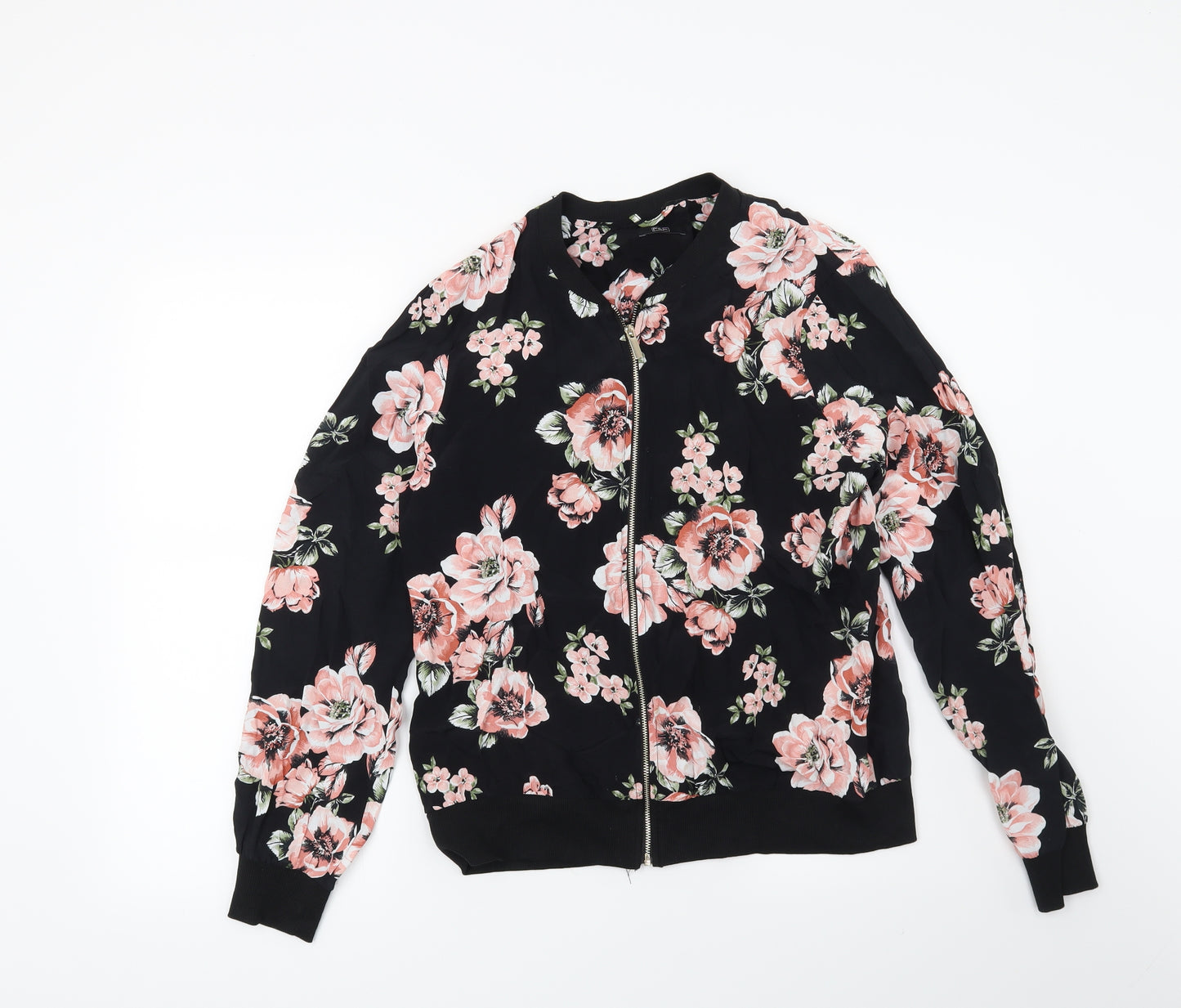F&F Womens Black Floral  Jacket  Size 12