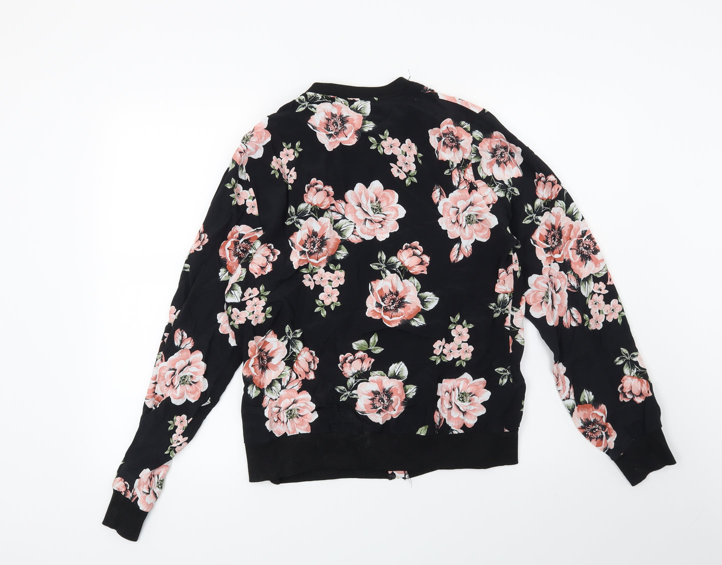 F&F Womens Black Floral  Jacket  Size 12