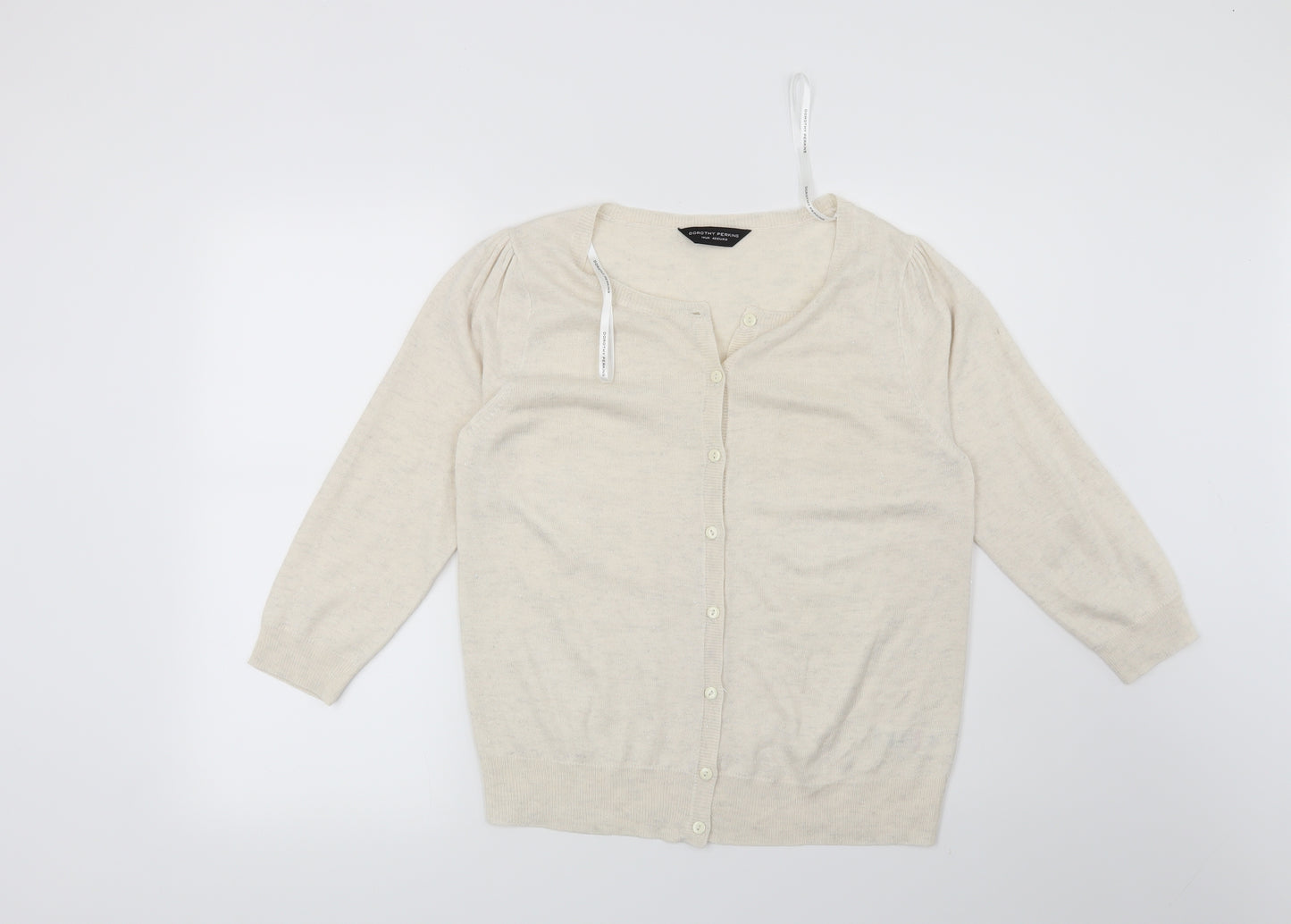 Dorothy Perkins Womens Beige   Cardigan Jumper Size 14