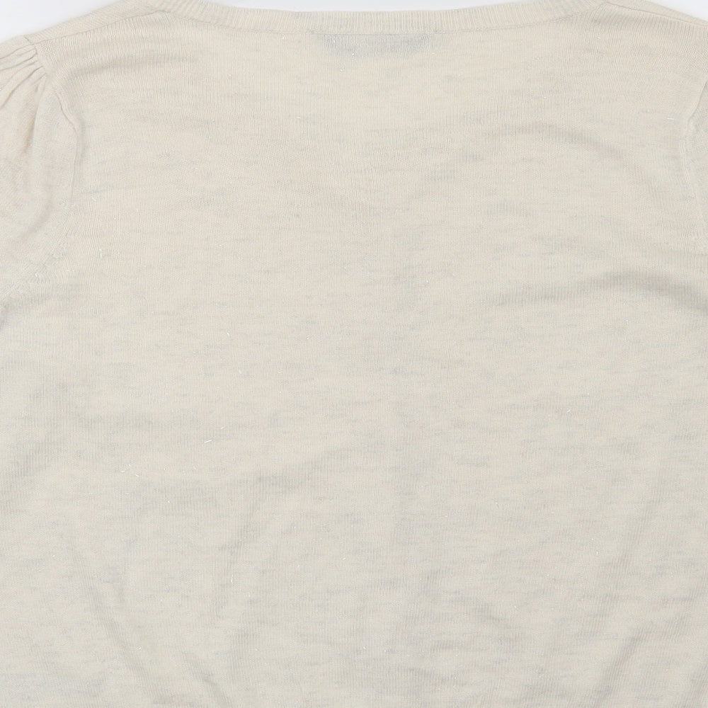 Dorothy Perkins Womens Beige   Cardigan Jumper Size 14