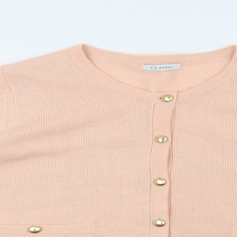 Marks and Spencer Womens Orange   Cardigan Jumper Size 20