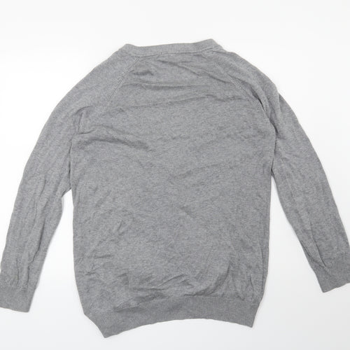 H&M Womens Grey   Cardigan Jumper Size M