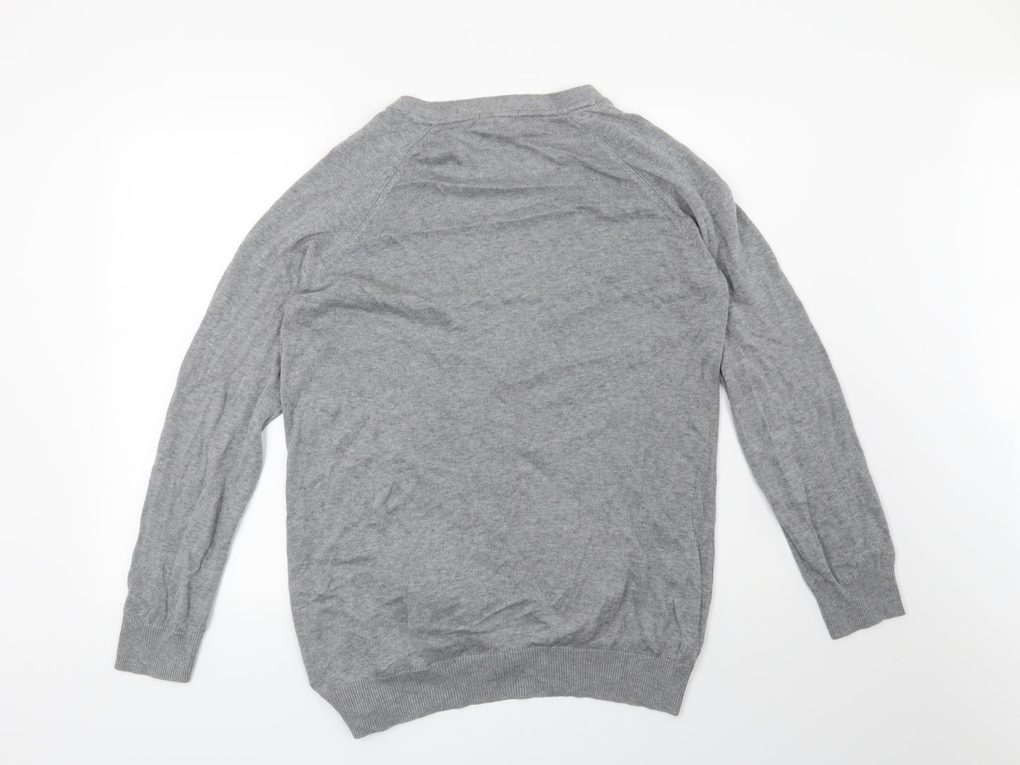 H&M Womens Grey   Cardigan Jumper Size M