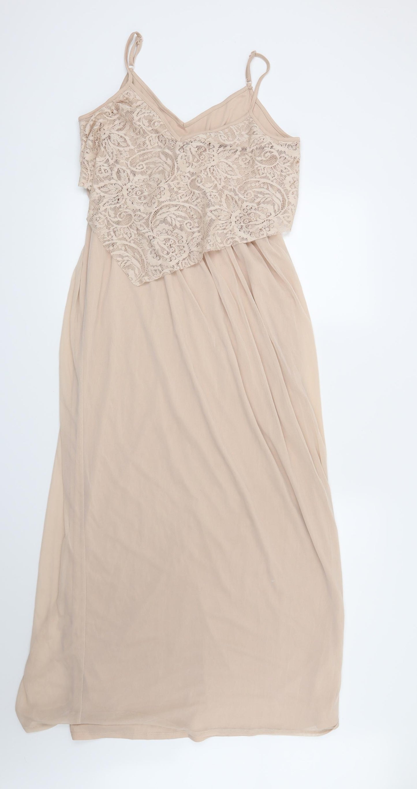 Miss Selfridge Womens Pink Floral  Maxi  Size 12