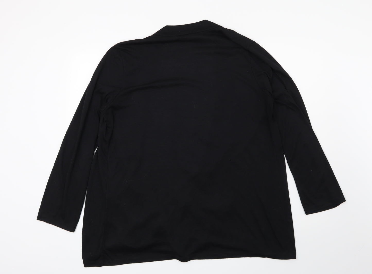 Mimosa Womens Black   Cardigan Sweatshirt Size 16