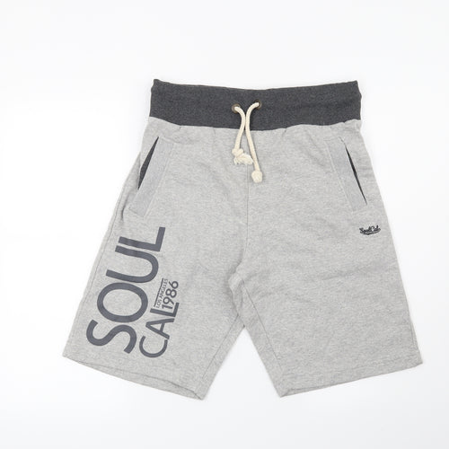 SoulCal&Co Mens Grey   Sweat Shorts Size M