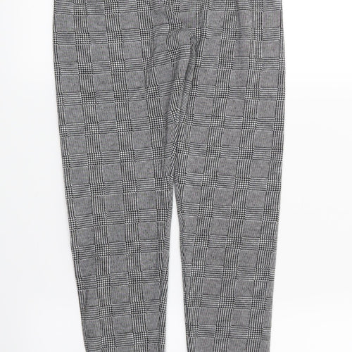 F&F Girls Black Houndstooth  Jegging Trousers Size 11-12 Years