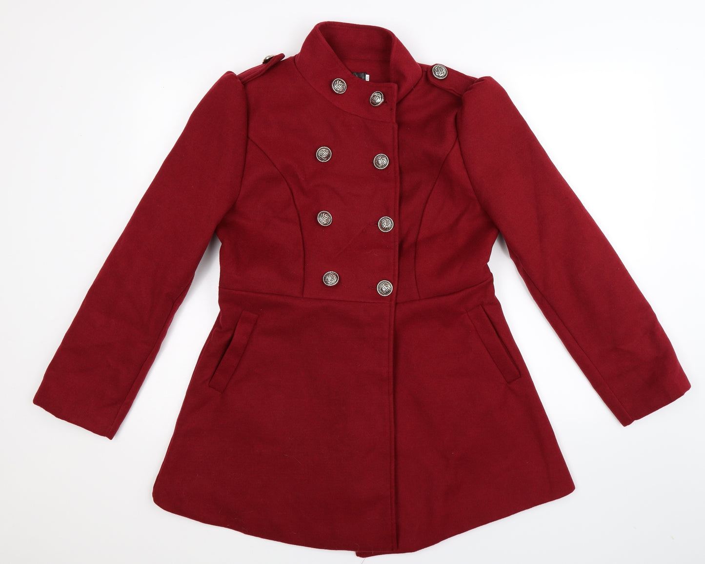 Vicabo Womens Red   Pea Coat Coat Size L