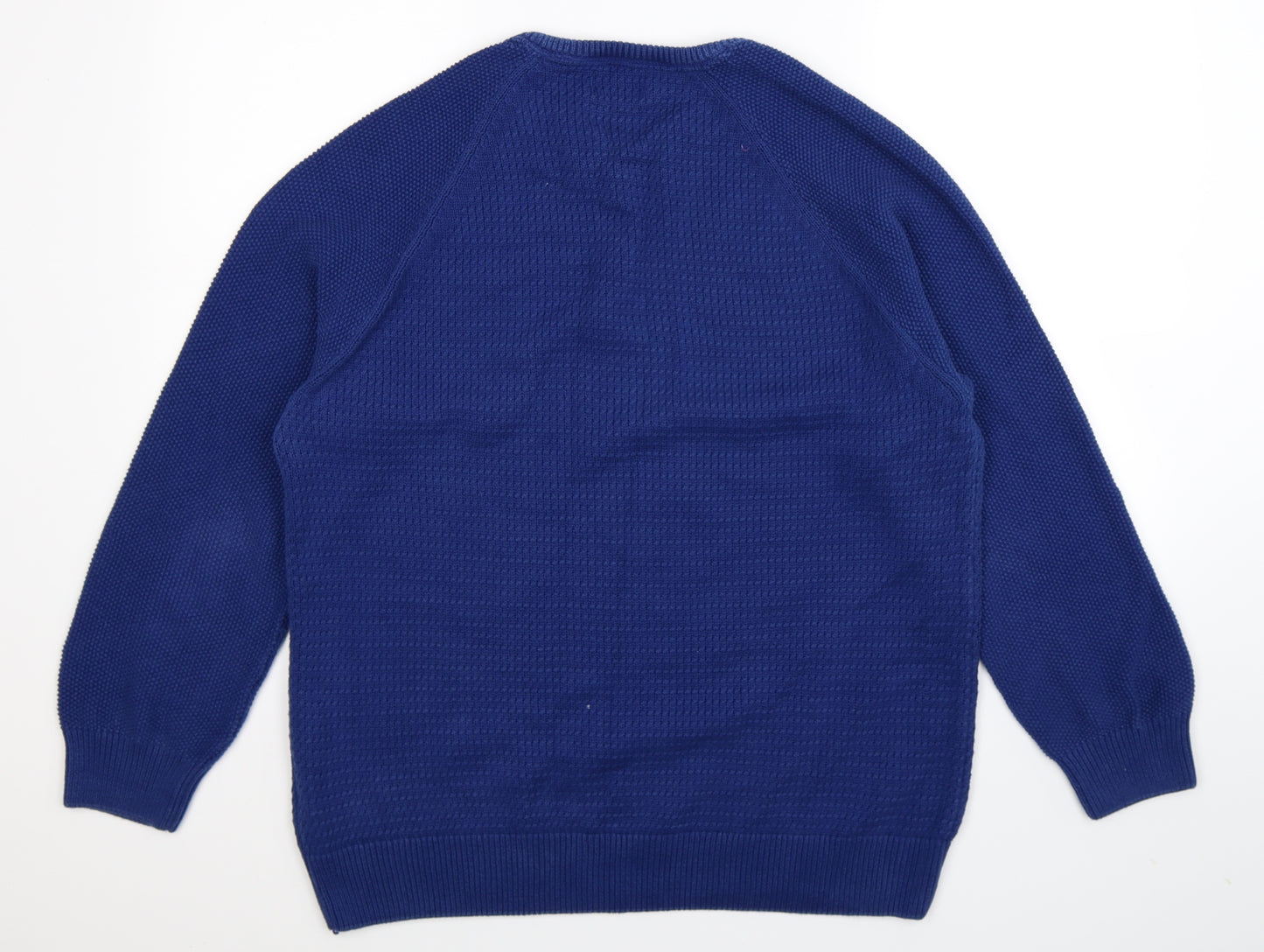 Marks and Spencer Mens Blue  Knit Pullover Jumper Size L