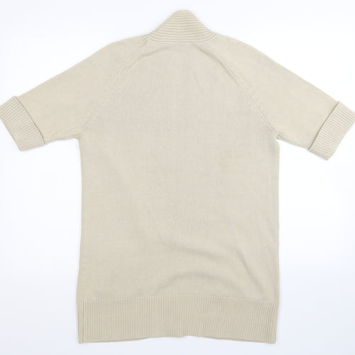 BHS Womens Beige  Knit Cardigan Jumper Size 12