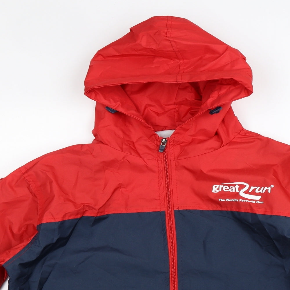 Great Run Mens Multicoloured   Rain Coat Coat Size S