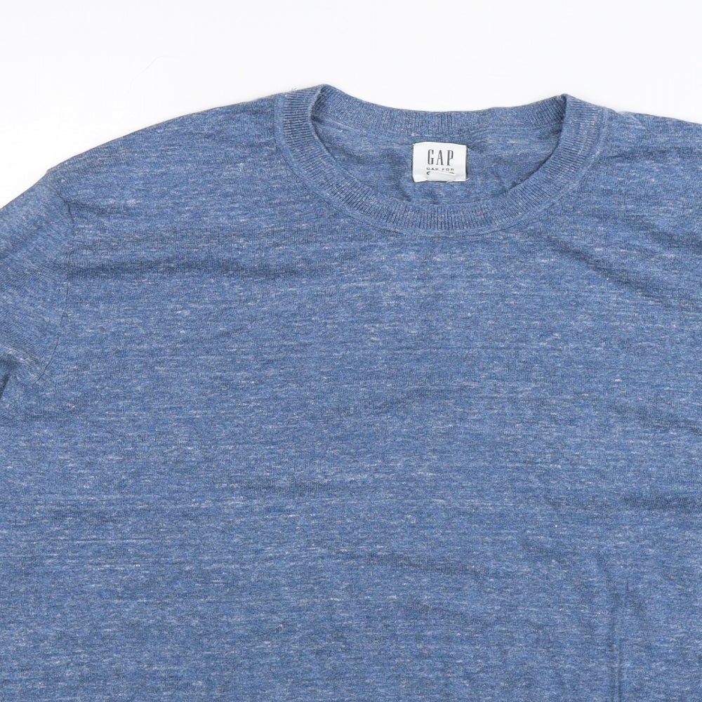 Gap Mens Blue  Knit Pullover Jumper Size L