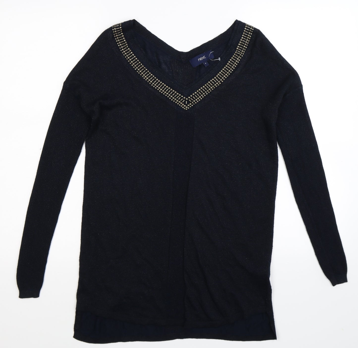NEXT Womens Blue  Knit Pullover Jumper Size 6