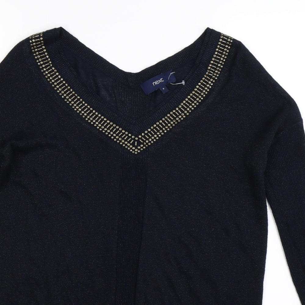 NEXT Womens Blue  Knit Pullover Jumper Size 6