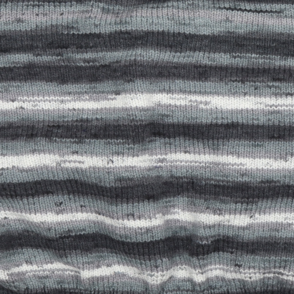 Preworn Womens Multicoloured Striped Knit Pullover Jumper Size 2XL  - Oversized