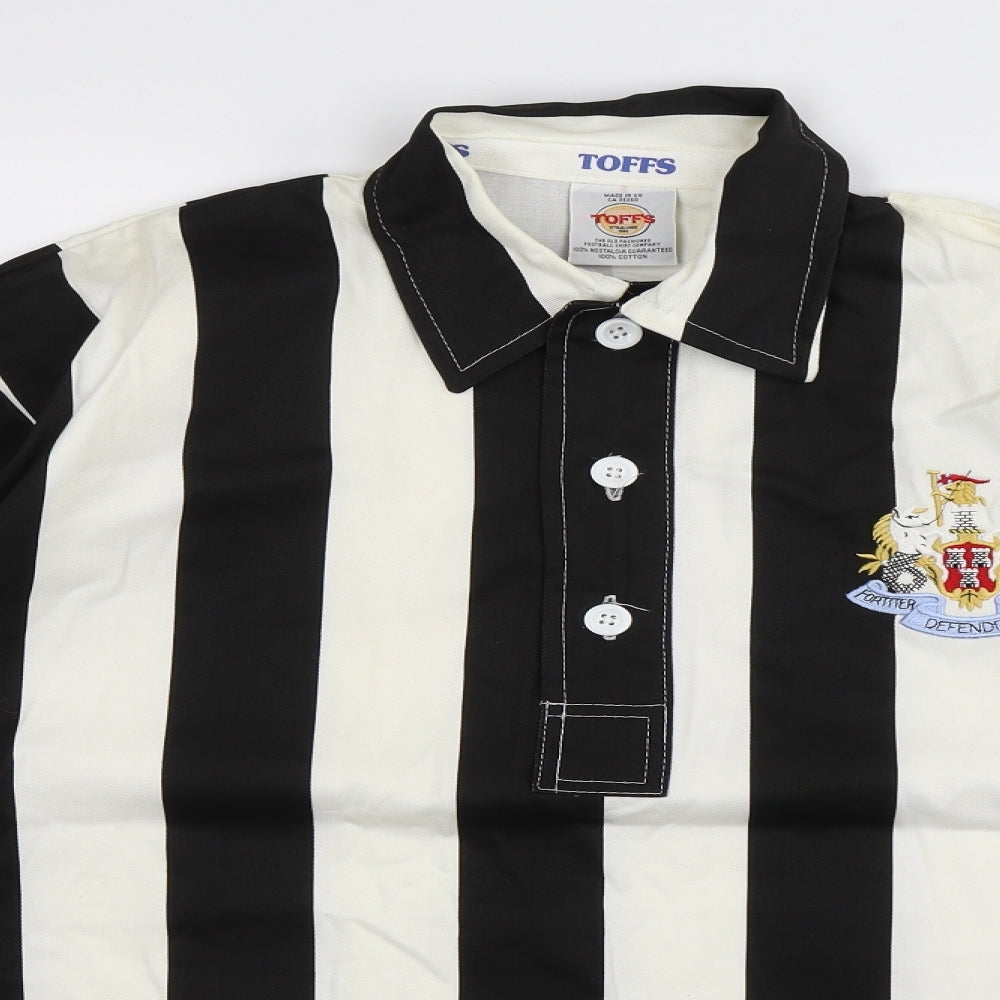 Toffs Mens Multicoloured Striped   Polo Size L