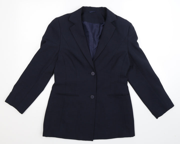 Berkertex Womens Blue Jacket Suit Jacket Size 10