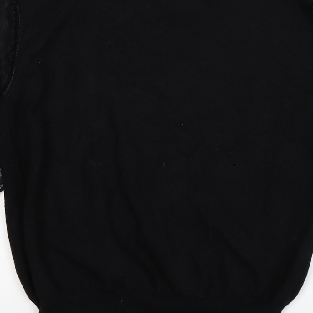 Cameo Womens Black  Knit Pullover Jumper Size L