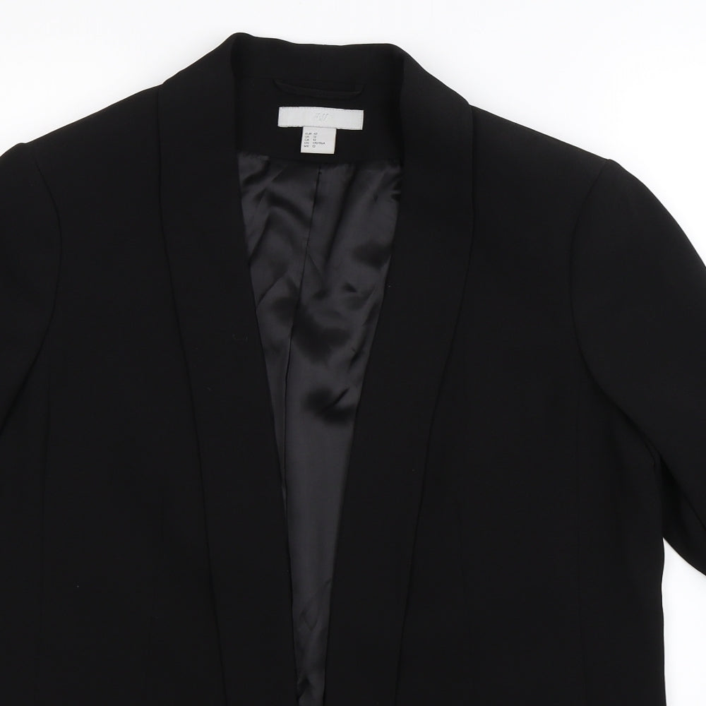 H&M Womens Black   Jacket Blazer Size 16