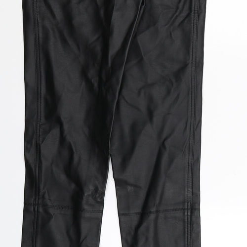 NEXT Womens Black   Jegging Leggings Size 10 L31 in - Faux Leather