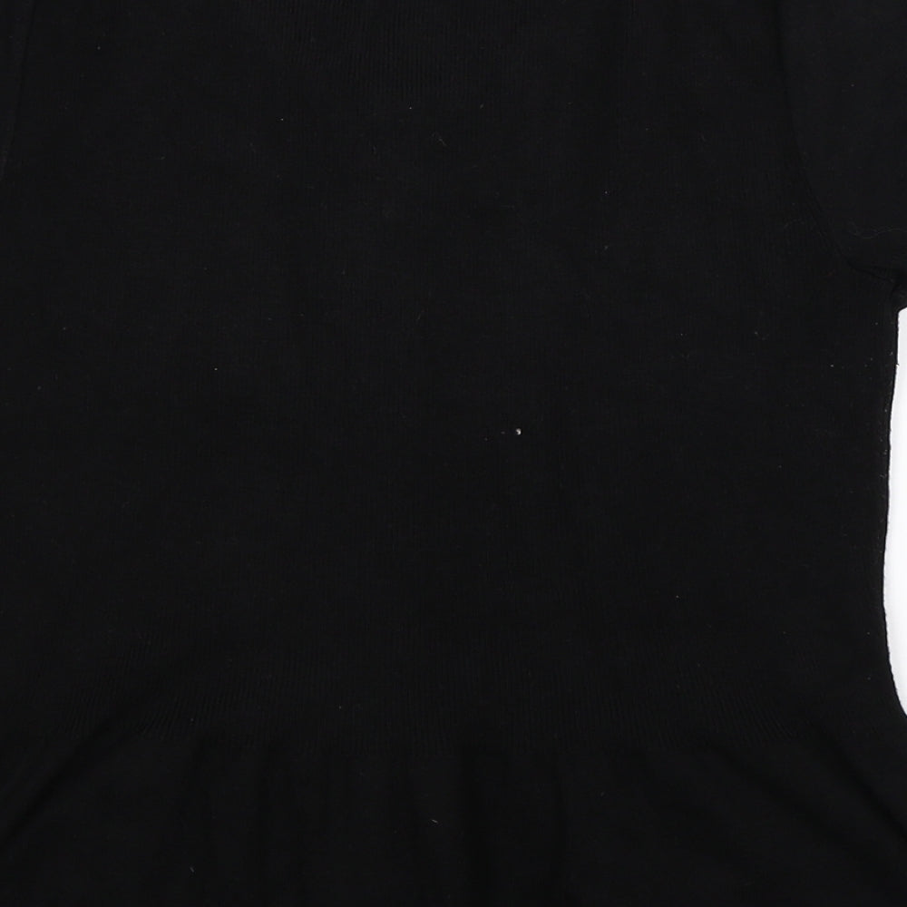 Marks and Spencer Womens Black  Knit Cardigan Jumper Size 12