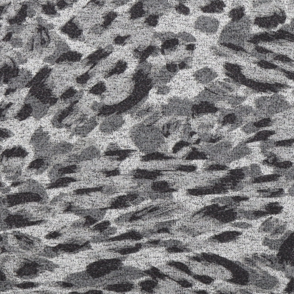 Principles Womens Grey Animal Print Knit Pullover Jumper Size 14