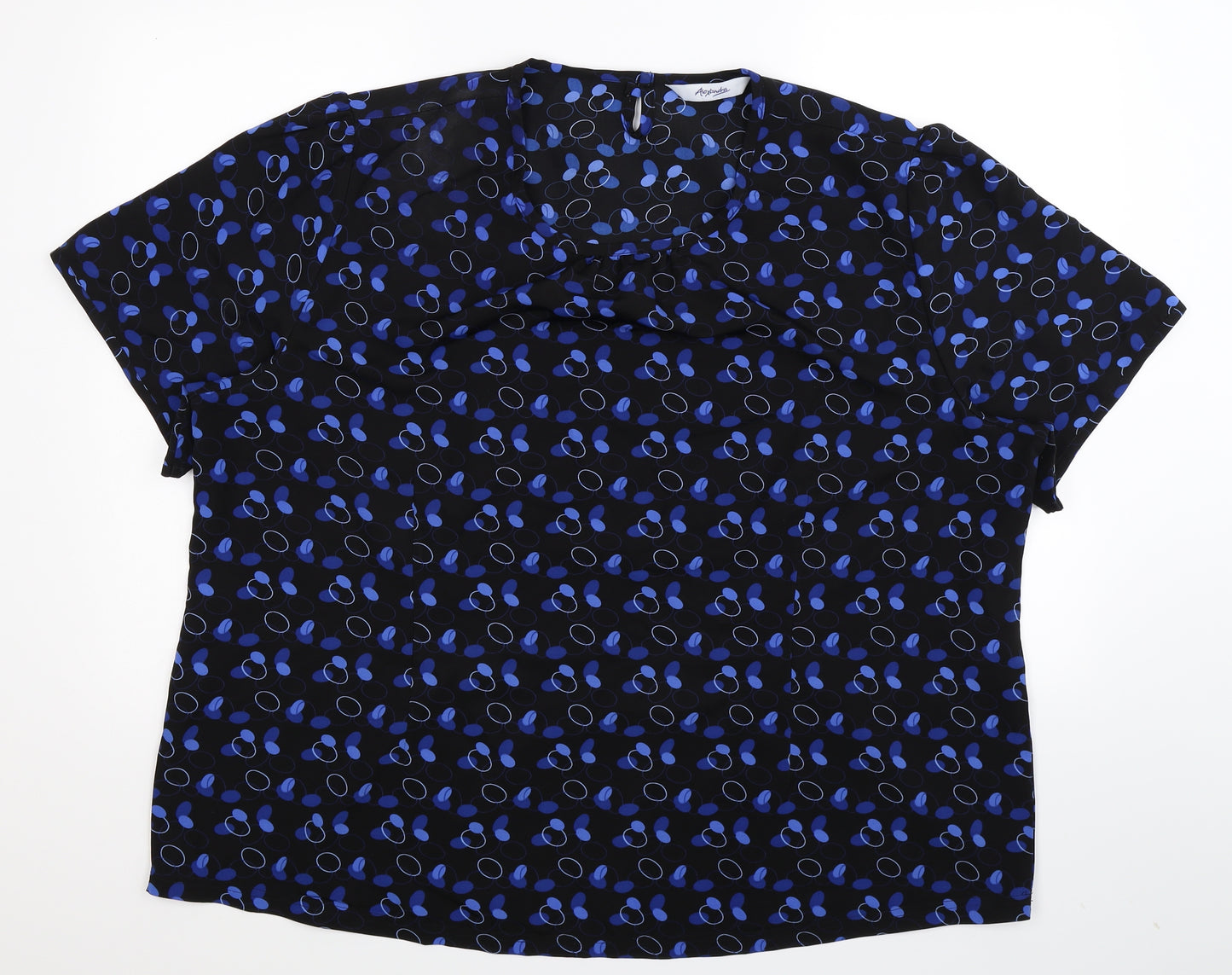 Alexandra Womens Black   Basic T-Shirt Size 24