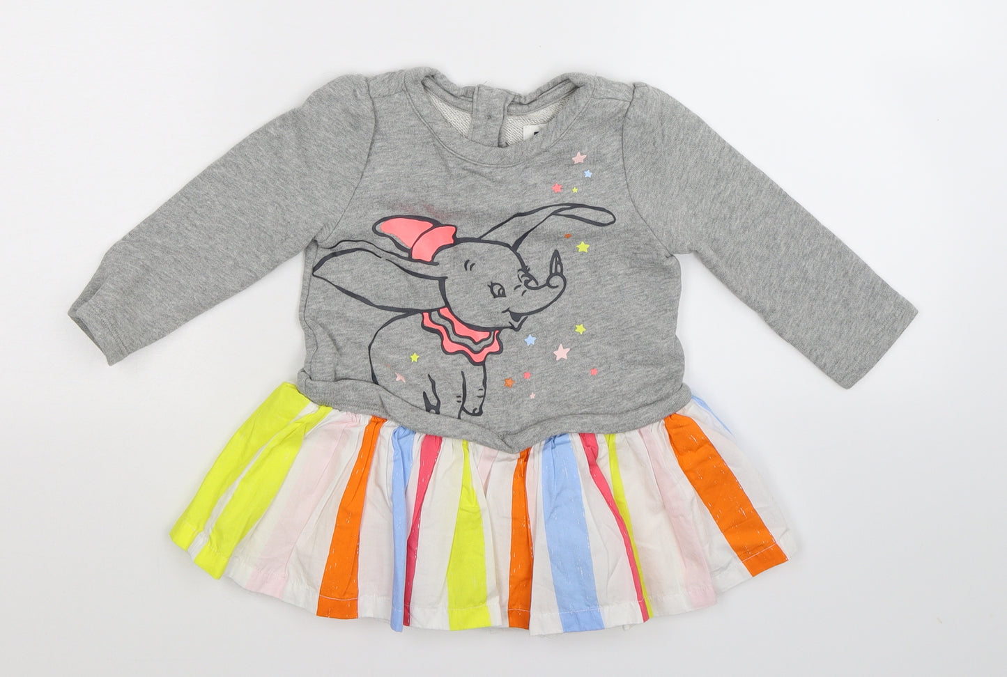 Gap Girls Grey   Fit & Flare  Size 12-18 Months  - Dumbo